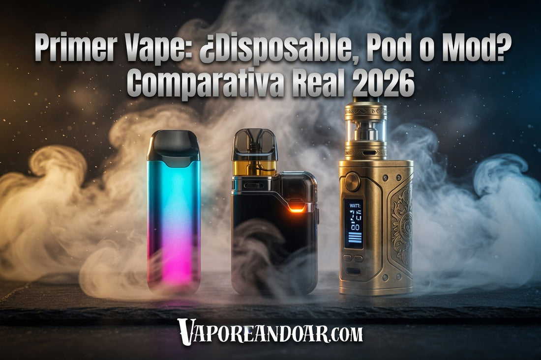 Primer Vape: ¿Disposable, Pod o Mod? Comparativa Real 2026