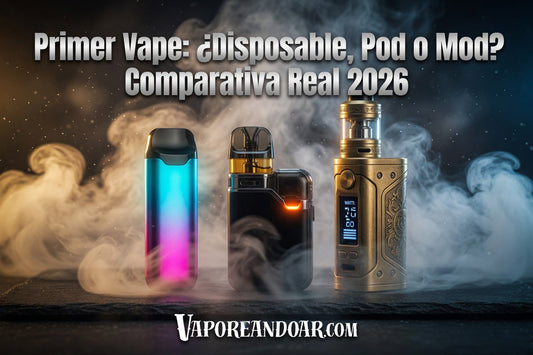 Primer Vape: ¿Disposable, Pod o Mod? Comparativa Real 2026